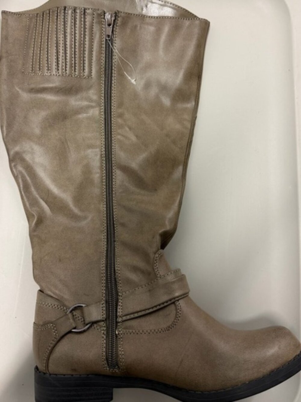 Easy Street Women's Quinn Plus Harness Boot Plus Plus Granite Burnish Size